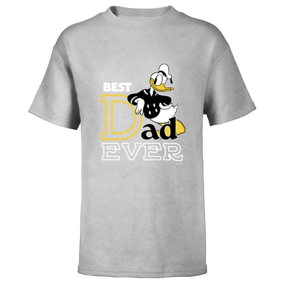 Disney Donald Duck Best Dad Ever Family Trip Father’s Day - Short Sleeve T-Shirt for Kids - Customized-Athletic Heather