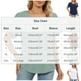 thumbnail image 3 of yillto Women Short Sleeve Blouse Crewneck Pleated Business Casual Tops Summer Work Office Dressy Shirts, 3 of 7