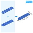 thumbnail image 2 of Uxcell 10 Set Snapback Strap Cover, Double Row 14 Holes Plastic Adjustable Hat Snap Buckle Replacement for Caps Repairing (Sapphire Blue), 2 of 7