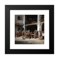 thumbnail image 2 of Francisco Domingo Marqués 12x12 Black Modern Framed Museum Art Print Titled - In the Posada (In the Tavern) (1890), 2 of 5