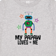 thumbnail image 4 of Inktastic My Papaw Loves Me Grandson Robot Boys Baby T-Shirt, 4 of 5