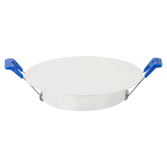 Uxcell 120mm/4.7" Round Ceiling Cover Plate, Downlight Hole Speaker Wall Hole Spring-Lock Decorative Steel Trim Cap Access Panel for 3.5-4.1" Ceiling or Drywall Openings, Matte White
