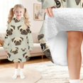thumbnail image 6 of Pug Head Beige Pattern Lamb Fleece Blanket Hoodies for Teens ,Teens Oversize Sherpa Wearable Hooded Blanket Sweatshirt with Super Pockets, 6 of 6