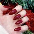 thumbnail image 1 of OPDBN Wine Red False Nails, Medium Almond Full Cover Acrylic Pr On Nails., 1 of 1