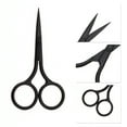 thumbnail image 3 of Unique Bargains 1 Pc Women Sharped Edged Scissors Eyebrow Trimmer Scissors For Bedroom Black Stainless Steel, 3 of 4
