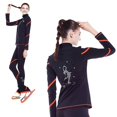 thumbnail image 5 of LIUHUO Ice Skating Pants Jackets Girls Women Soft Skate Coat Fleece Skiing Training Leggings, 5 of 8