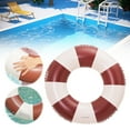 thumbnail image 6 of BLEEUS Inflatable Swim Ring Pvc Pool Floats Leakproof Pool Accessories (Dark Brown 70#) Water Sports Supplies (Dark Brown 70#), 6 of 10