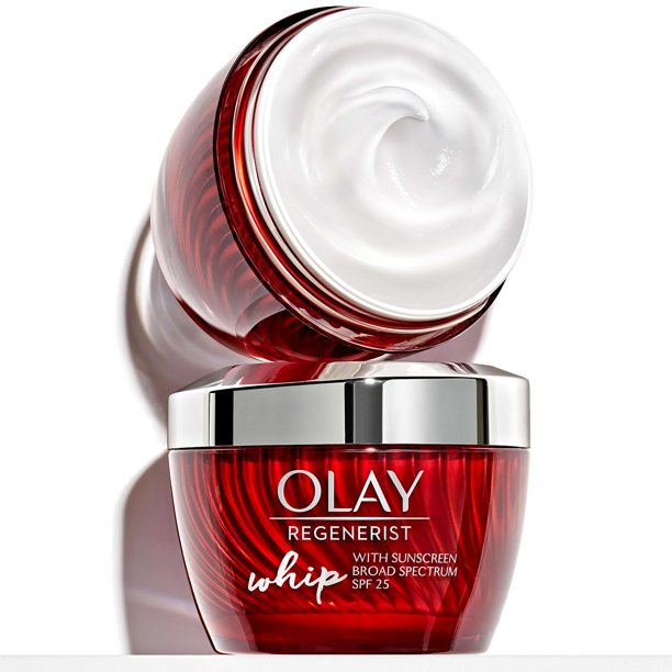 The Olay Regenerist Whip Face Moisturizer, Primer and SPF 25 (1.7oz. ea