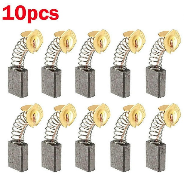 10pcs Carbon Brushes For Electric Motors 16mm X 13mm X 6mm Replacement Part Machinery Power Tool Accessories Industrial Brushes