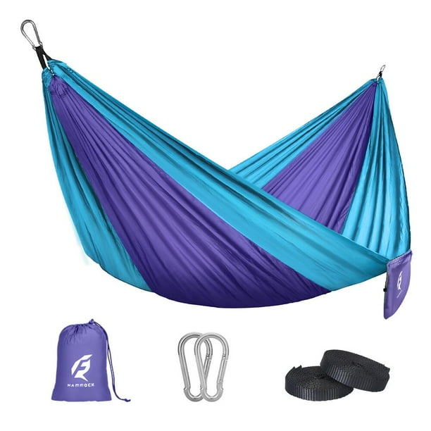 QUANFENG QF Camping Hammock Portable Single Parachute Hammock Support