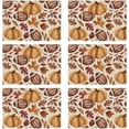 thumbnail image 1 of Ensemble de 6 Sets de Table Feuille d'Érable Citrouille Décorations de Table d'Automne 12x18 Pouces, 1 of 5