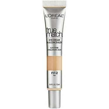 L’Oréal Paris True Match Eye Cream in a Concealer, 0.5% hyaluronic acid, Fair N1-2, 0.4 fl. oz. C35