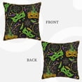 thumbnail image 3 of Kll Carnival Mardi Gras3 Decorative Throw Pillow Covers Velvet Soft For Couch Sofa Bedroom Living Room Outdoor -18"X18", 3 of 8