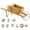 Walnut, variant on Costway Small Wooden Wagon Planter Decorative Indoor/Outdoor Rustic Flower Cart with Wheel Blue