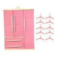 thumbnail image 4 of Plastic Doll Open Wardrobe Clothing Organizer Scenery Home Decoration, 4 of 9