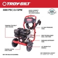 thumbnail image 5 of Troy-Bilt 3300 Psi 2.4 Gpm 195 Cc Axial Cam Pump Gas Pressure Washer, 5 of 12