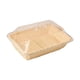 thumbnail image 1 of Cesta de pan,Cestas de pan de imitación de ratán Cestas de mimbre,Cesta de pan tejida con tapa de acrílico,Bandeja de frutas Bandeja de ratán para servir alimentos para la 40cmx30cmx15cm, 1 of 8