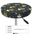 thumbnail image 4 of Hirioo Ballerina Frogs for Round Bar Stool Seat Covers Washable Stool Cushion Slipcover Elastic Bar Chair Covers for 12-14 Inch Chair-14 inch, 4 of 7