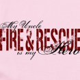 thumbnail image 2 of CafePress - Uncle My Hero Fire & Rescue Infant Bodysuit - Baby Light Bodysuit, Size Newborn - 24 Months, 2 of 4