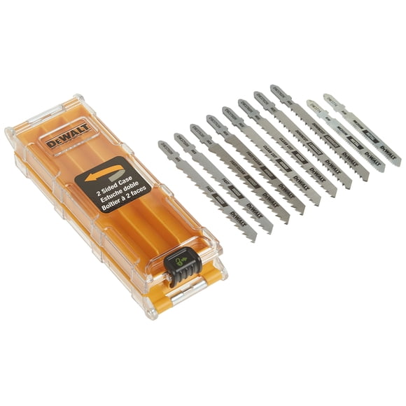 DEWALT Ensemble de Lames de Casse-Tête avec Étui, Corps en T, 10 Pcs (DW3741C)