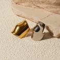 thumbnail image 2 of PISONIC Chunky Ear Cuff for Women - 18K Gold Plated Huggie Hoop, Non Piercing Cuff Earrings, Clip On Elegant Ear Clips, Cartilage Wrap, Fashionable Fake Earring Cuffs for Non Pierced Ears, 2 of 7