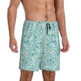 thumbnail image 2 of Pofeuu Geometric Elements Print Men's Soft Woven Elastic Waistband Sleep Pajama Short-3X-Large, 2 of 6