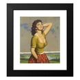 thumbnail image 2 of Rudolf Jelinek 15x17 Black Modern Framed Museum Art Print Titled - Italian Girl, 2 of 5
