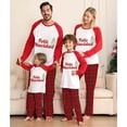 thumbnail image 2 of Pijama familiar a juego de Navidad, Conjunto de pijama gris con fuegos artificiales, Feliz Navidad, 2 of 3