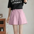 thumbnail image 5 of Womens Casual Shorts Drawstring Sweat Elastic Waist Running Workout With Pockets Girls Bottoms Shorts, 5 of 5