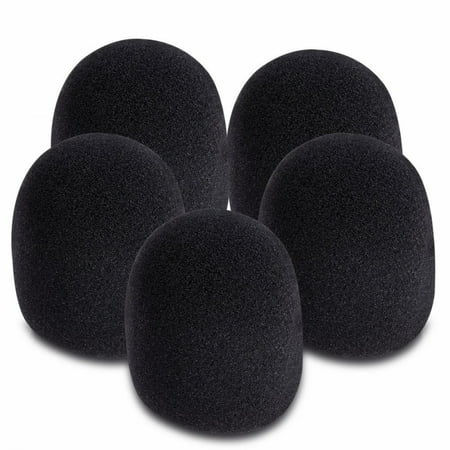 On-Stage ASWS58B5 Black Windscreen 5 Pak