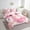 Pink White, variant on Erosebridal Girly Axolotl Bedding Twin Size 7pcs for Kids, Stars Reversible