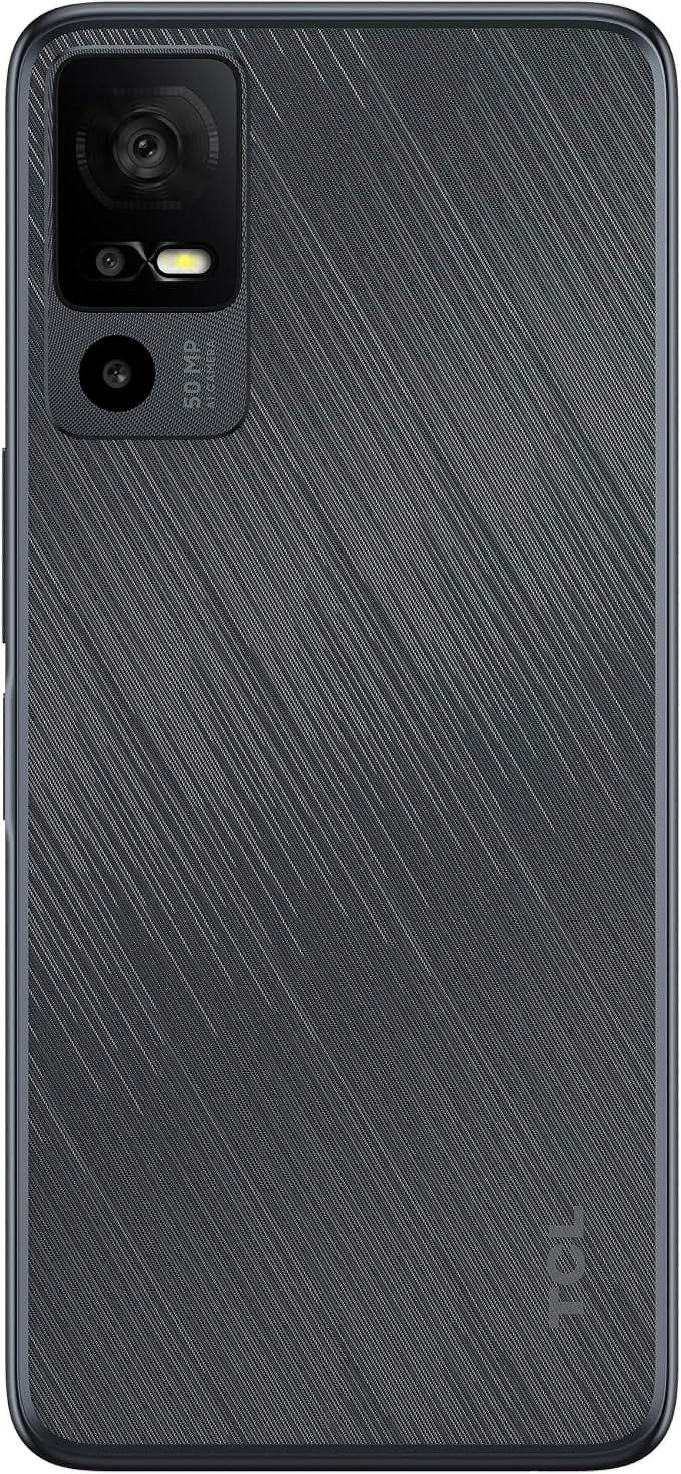 TCL 40 X 5G Unlocked Cell Phone, 5000 mAh, 4 GB RAM, 64 GB ROM, Starlight Black