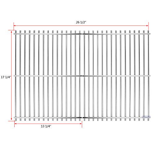 Uniflasy Grill Cooking Grates for Charbroil 466446015, 466446115, 463241113, 463411512, 463449914, Nexgrill 720-0719BL, 720-07