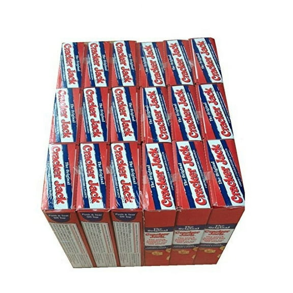 Cracker Jacks Boxes Original 18 Packs of 1 Oz Caramel Coated Popcorn & Peanuts Prize in Every Box