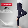 thumbnail image 2 of Fgnfyis Womens Winter Leggings with Warm Lined Foot Pantyhose for Bare Leg Effect Artifact Tights for Women Thermal Wear Navy One Size, 2 of 8