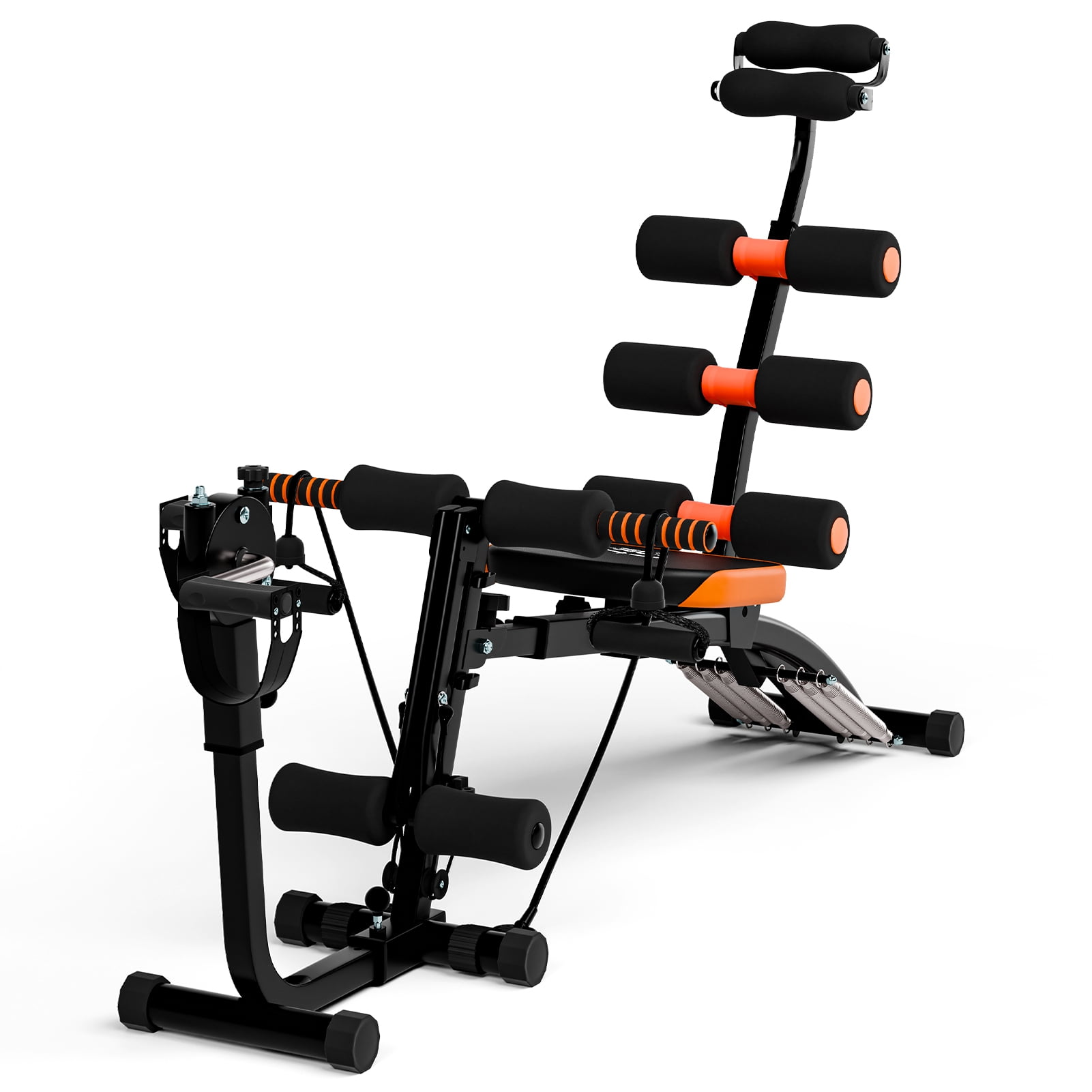 Wussanun Multi-Functional Ab Workout Bench, Adjustable Ab Crunch Machine for Core & Total Body Exercise at Home Gym