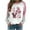01#EPink, variant on Ichuanyi Womens Fall Tops, Women's Casual Valentine's Day Heart Print Round Neck Casual Sweatshirt Top