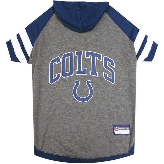 Pets First NFL Indianapolis Colts NFL Hoodie Tee Shirt for Dogs & Cats - COOL T-Shirt, 32 Teams - Medium