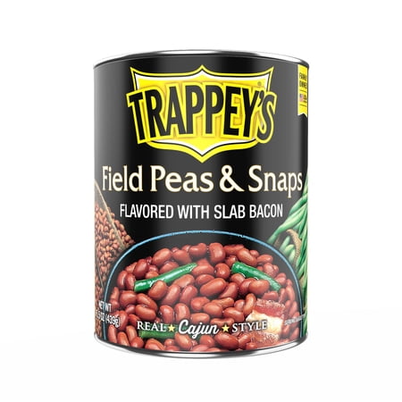 Trappey's Field Peas and Snaps with Bacon, 15.5 oz, Can