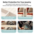 thumbnail image 3 of Rhino Travel Portable Square Jewelry Box Earring Necklace Bracelet Holder Display Case Organizer Box, Decorative Jewelry Stand Storage Box, 3 of 6