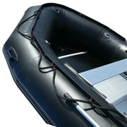 BRIS 12.5Ft Inflatable Boat Inflatable Fishing Rescue Dive Boat Dinghy Raft Pontoon Boat