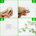 thumbnail image 2 of 100PCS Clips de fijación de vides de pared invisibles Fijador de soporte de escalada de plantas Accesorio autoadhesivo Gancho adhesivo de pared Soporte de planta Clip de encuadernación Sopor, 2 of 5