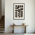 thumbnail image 3 of Eastern Print Norwegian Folk Art Poster - Scandinavian Neutral Modern Decor, 16x24 UNFRAMED, 3 of 5