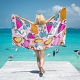 thumbnail image 2 of Beach Towels - Large Summer Vacation or Spring Break Beach Towel 31"x71" - Crabby, 2 of 5
