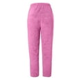 thumbnail image 3 of LEEYNEER Womens Plush Pants Casual Winter Warm Soft Cozy Fuzzy Fleece Homewear Pants Loose Fashion Solid Color Jogger Sweatpants, 3 of 5