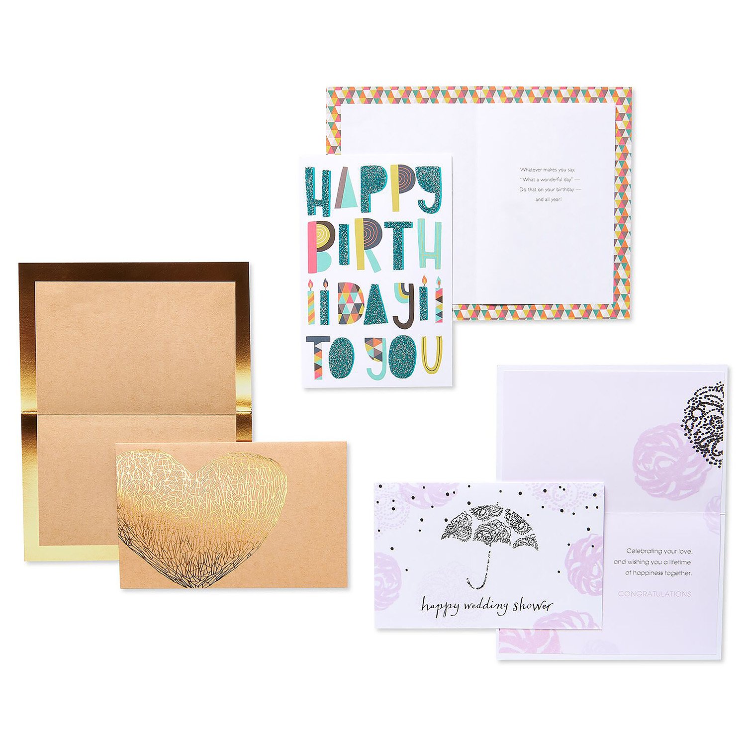 American Greetings Handmade All Occasions Greeting Cards, with Envelopes 3" x 8.25" (24 Count)