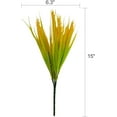 thumbnail image 2 of Viworld 12Pack Artificial Golden Wheat Grass UV Resistant Shrubs Faux Fall Plants for Porch Window Box Home Hanging Plants Wedding Decorations, 2 of 7