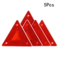 thumbnail image 3 of Hytrove 5Pack Reflective Warning Car Sticker for Roadside Emergencies 11.8x5.1x0.2in, 3 of 6