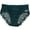 04# Dark Green, variant on Women Tummy Control Underwear High Waisted Lace Panties High Cut Silky Soft Ladies Sexy Briefs Everyday Wear 04# Red L