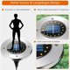 thumbnail image 3 of Paquete de 6 luces LED para jardín con energía solar, 16 luces LED para exteriores, impermeables, IP65, luces para caminos de césped, blanco frío JAMW Sencillez, 3 of 5